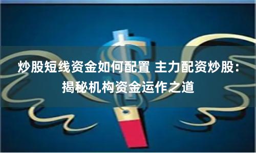 炒股短线资金如何配置 主力配资炒股：揭秘机构资金运作之道